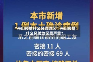 “舟山疫情什么风险地区” 舟山疫情什么风险地区最严重？