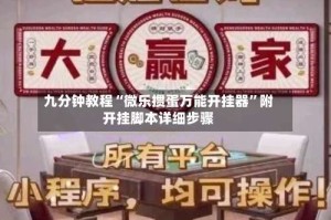 九分钟教程“微乐掼蛋万能开挂器”附开挂脚本详细步骤