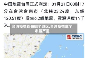 台湾疫情都在哪个地区.台湾疫情哪个市最严重