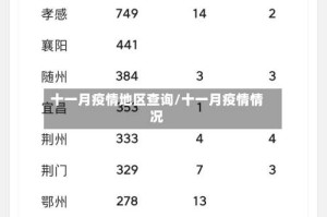 十一月疫情地区查询/十一月疫情情况