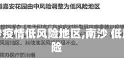 南沙疫情低风险地区,南沙 低风险