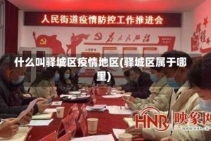 什么叫驿城区疫情地区(驿城区属于哪里)