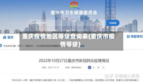 重庆疫情地区等级查询表(重庆市疫情等级)-第2张图片