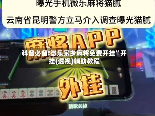 科普必备!微乐家乡麻将免费开挂”开挂(透视)辅助教程-第2张图片