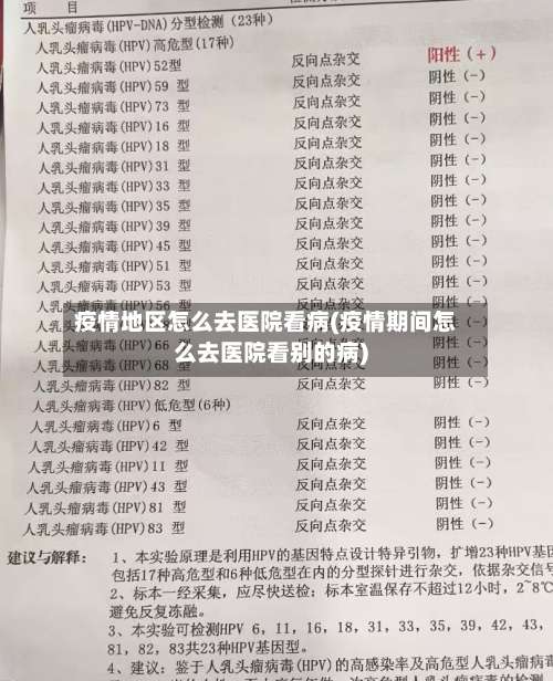 疫情地区怎么去医院看病(疫情期间怎么去医院看别的病)-第1张图片