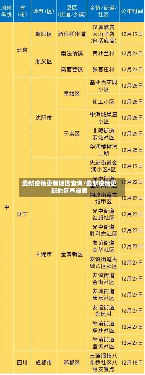 最新疫情更新地区查询/最新疫情更新地区查询表-第3张图片