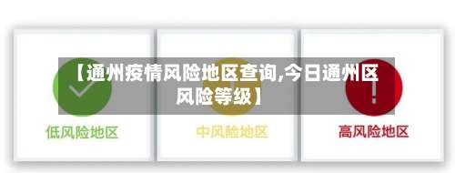 【通州疫情风险地区查询,今日通州区风险等级】-第2张图片