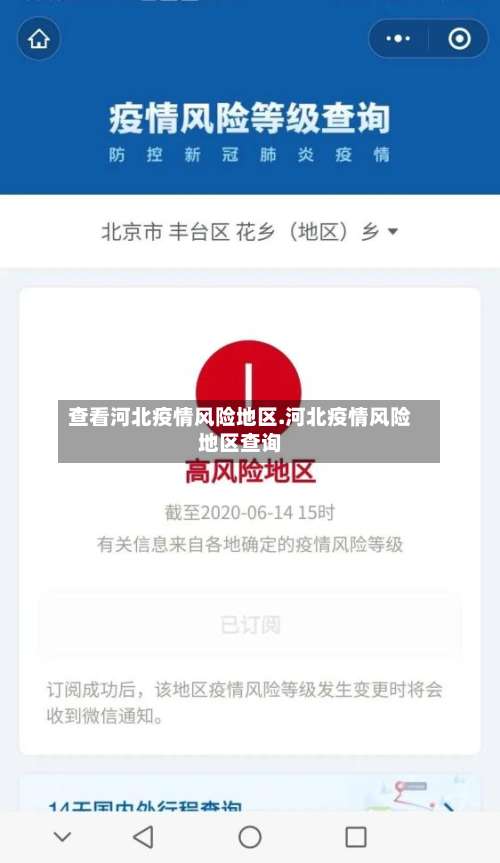 查看河北疫情风险地区.河北疫情风险地区查询-第1张图片