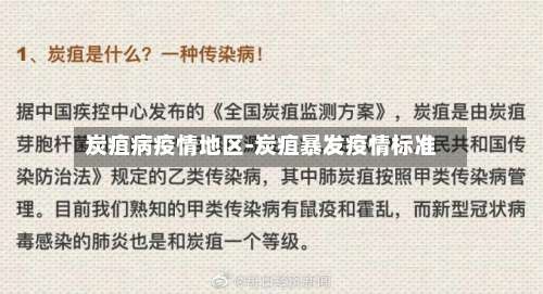 炭疽病疫情地区-炭疽暴发疫情标准-第2张图片